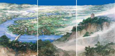1594013522251317.jpg 骆献跃、张晓峰、徐忠波水彩画《运河之春》.jpg